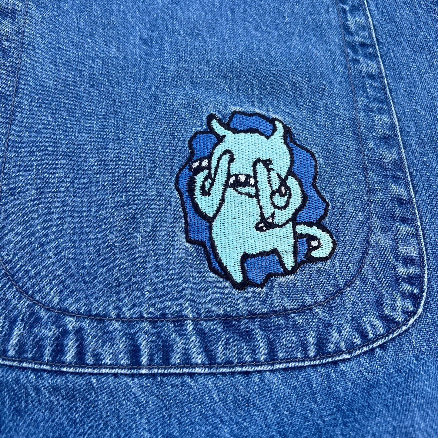 Embroidered Radiohead Denim [Ultra Wide]