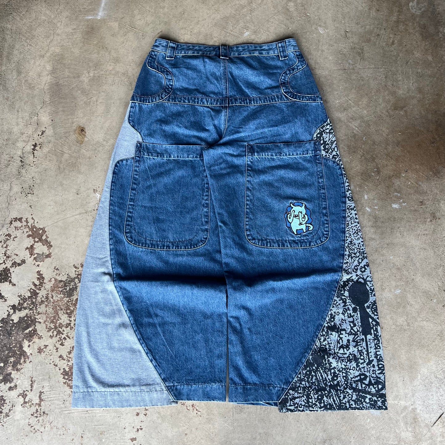 Embroidered Radiohead Denim [Ultra Wide]