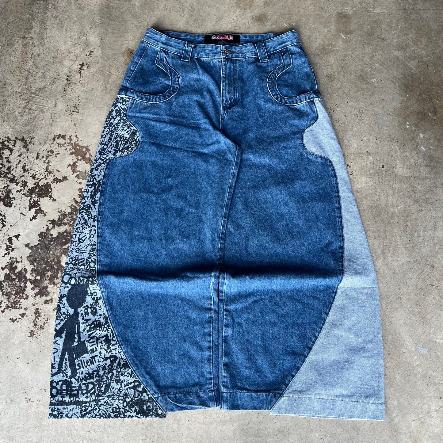 Embroidered Radiohead Denim [Ultra Wide]