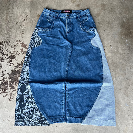 Embroidered Radiohead Denim [Ultra Wide]