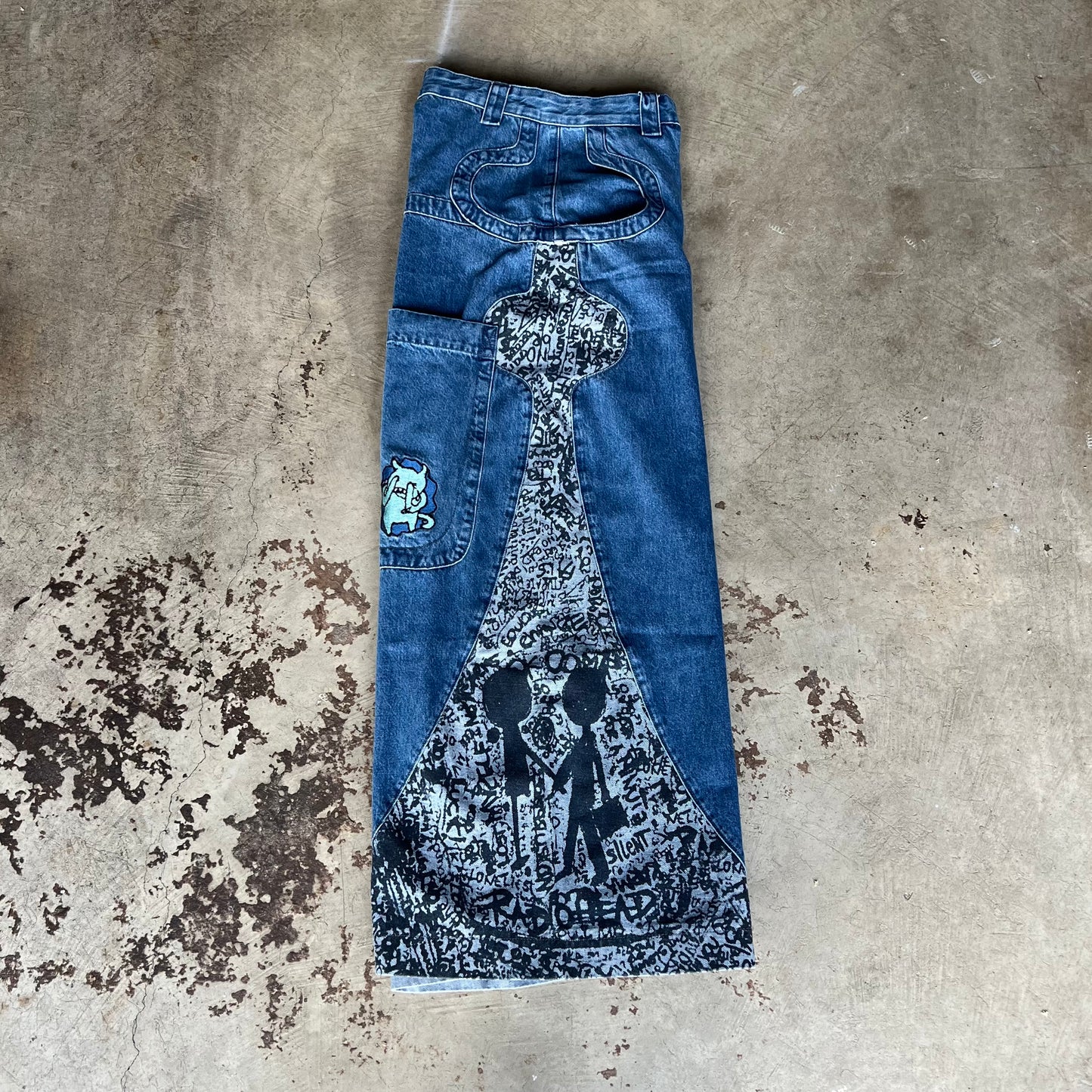 Embroidered Radiohead Denim [Ultra Wide]