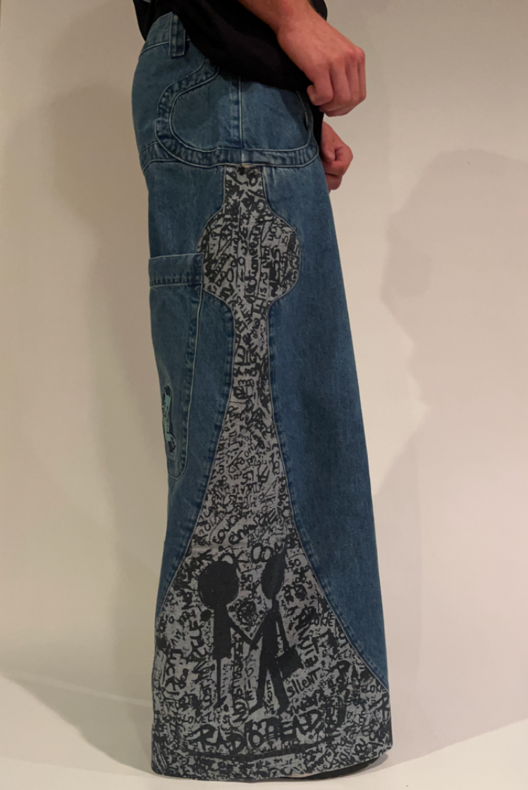 Embroidered Radiohead Denim [Ultra Wide]