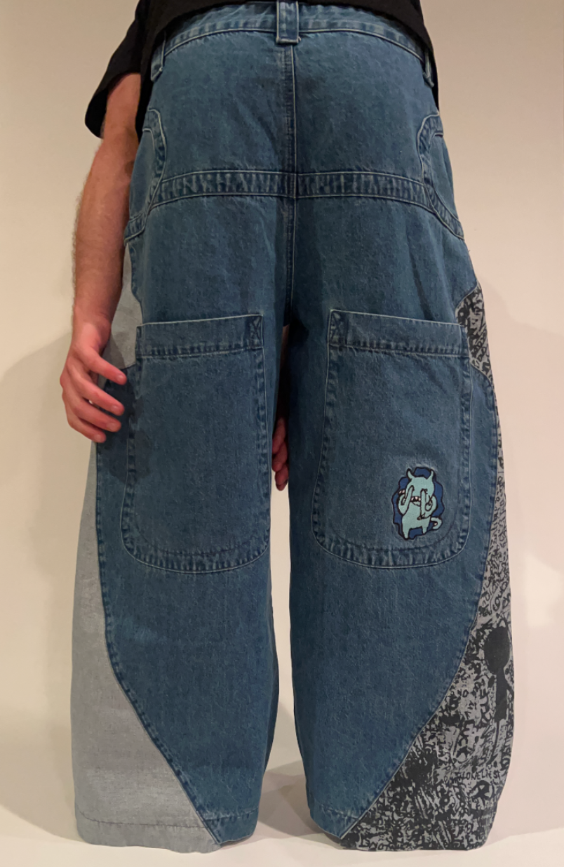 Embroidered Radiohead Denim [Ultra Wide]